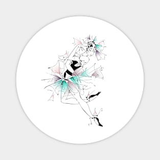 beautiful and uniqe ballet dancer design Magnet